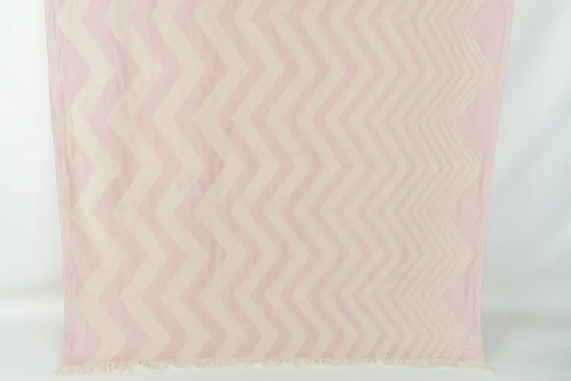 70x40 Cotton Zigzag Design Towel, Personalized Towel, Xmas Gifts, Monogram Beach Towel, Quick-dry towel, Personalized Towel Gift, Custom Towel Beach - 1