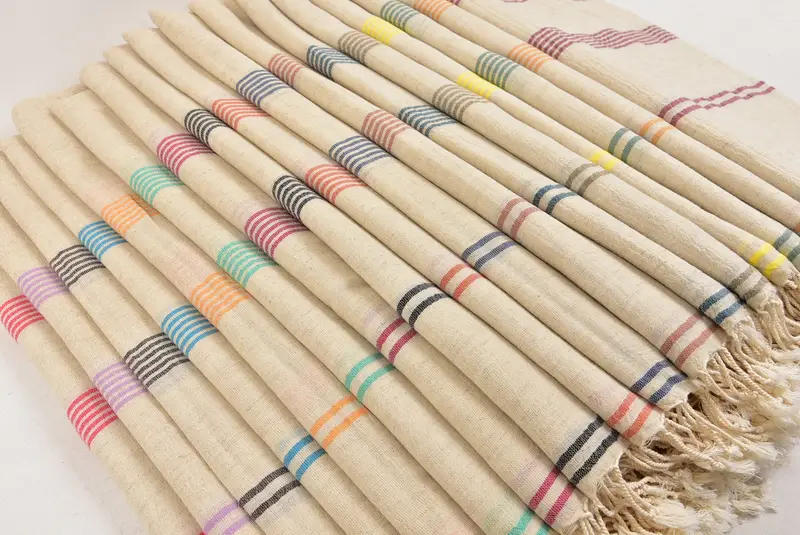 Family Gift Basket, 80x36 Cotton Striped Towel, Wedding Towel, Cotton towel, Pool Towels, Beach towel, Welcome Wedding Gift, Monogram Turkish Towel - 6