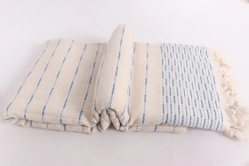 Best Friend Wedding Gift, Custom Blanket, Housewarming Gift, Anniversary Gift For Her, 98x92 Cotton Striped Design Towel, Custom Wedding Gifts - 6