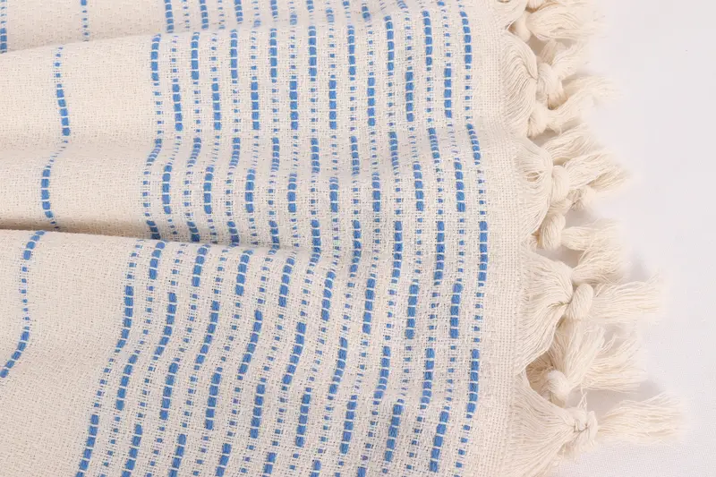 Best Friend Wedding Gift, Custom Blanket, Housewarming Gift, Anniversary Gift For Her, 98x92 Cotton Striped Design Towel, Custom Wedding Gifts - 8