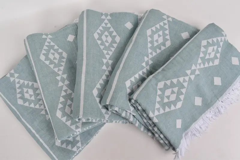 Beach Bachelorette Party Decorations, 70x60 Cotton Geometric Towel, Custom Wedding Gifts, Throw Blanket Couch, Turkish Blanket, Valentines Day Gift - 3
