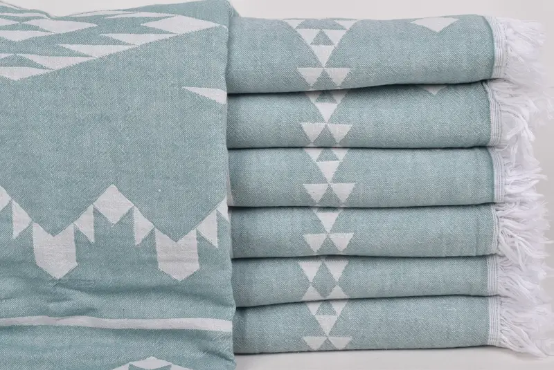 Beach Bachelorette Party Decorations, 70x60 Cotton Geometric Towel, Custom Wedding Gifts, Throw Blanket Couch, Turkish Blanket, Valentines Day Gift - 1