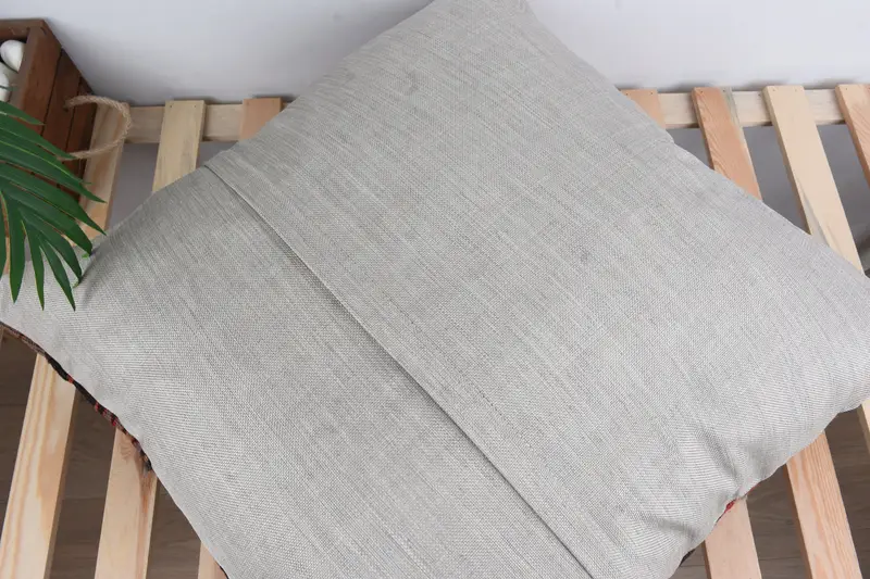 Pillow for Couch, 24x24 Brown Pillow Case, Sofa Bolster Pillow Case, Cushion Case, Boho Pillow, Vintage Kilim Throw Pillow, Meditation Pillow - 8