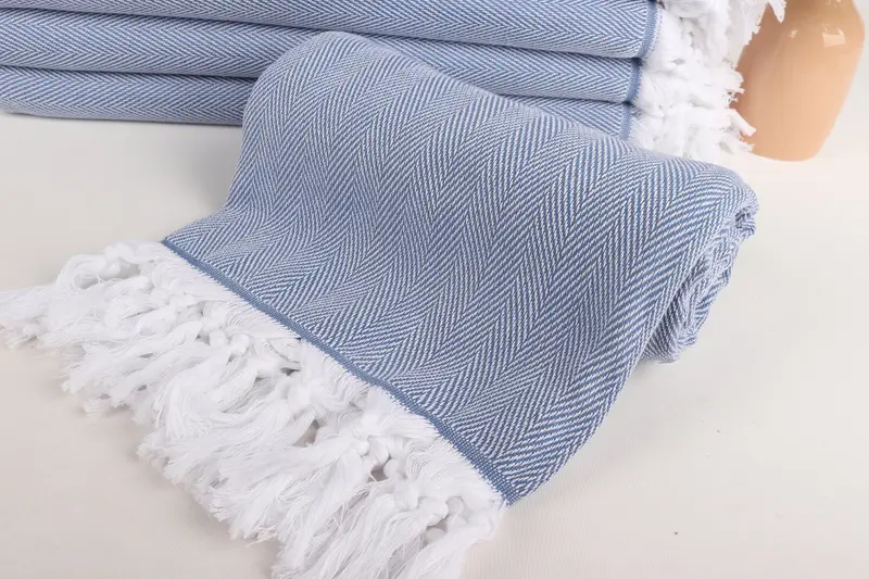 Fouta towel, Bachelor Party Gifts, Absorbent towel, Gym Towel, Personalized Home Gift Wedding, 70x40 Cotton Herringbone Towel, Luxury towel - 4