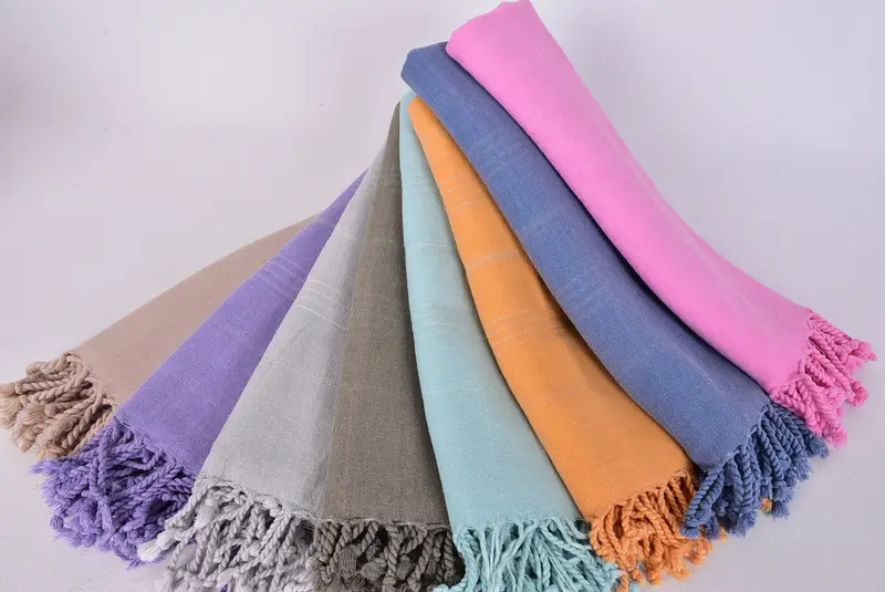 Gift For Her, 64x28 Cotton Striped Stonewashed Towel, Personalized Turkish Towel, Wedding Day Gift For Bride, Turkish hand towel, Yoga Towel - 4