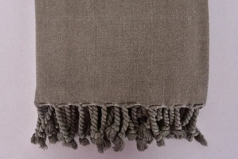 Gift For Her, 64x28 Cotton Striped Stonewashed Towel, Personalized Turkish Towel, Wedding Day Gift For Bride, Turkish hand towel, Yoga Towel - 7