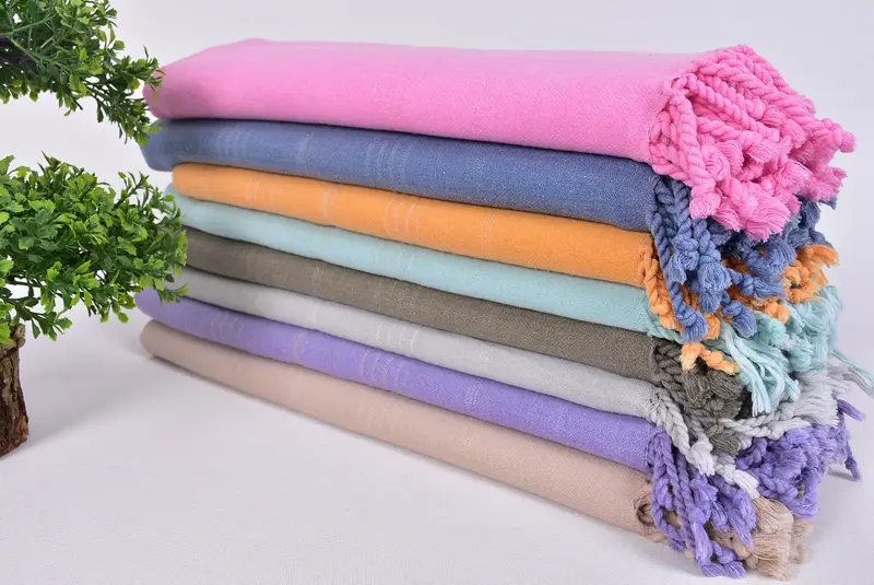 Gift For Her, 64x28 Cotton Striped Stonewashed Towel, Personalized Turkish Towel, Wedding Day Gift For Bride, Turkish hand towel, Yoga Towel - 3