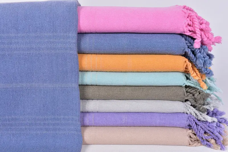 Gift For Her, 64x28 Cotton Striped Stonewashed Towel, Personalized Turkish Towel, Wedding Day Gift For Bride, Turkish hand towel, Yoga Towel - 1