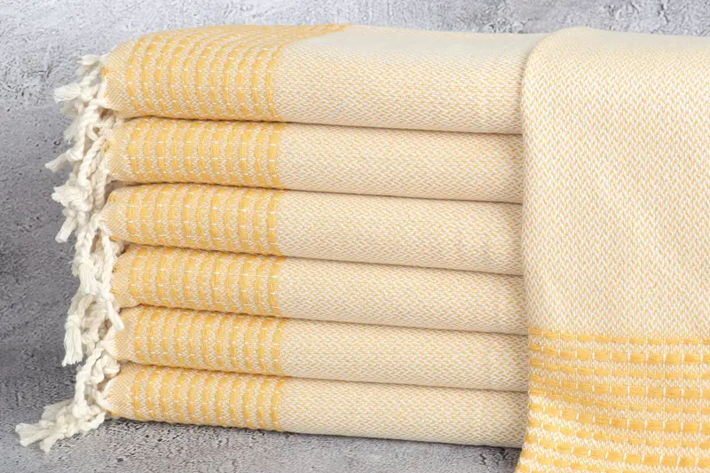Turkish Tea Towel, 40x20 Cotton Striped Towel, Personalized Kitchen Towel, Employee Gifts, Xmas Gifts, Personalized Gifts, Guest Towel, Travel Towel - 1