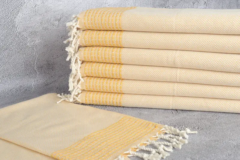 Turkish Tea Towel, 40x20 Cotton Striped Towel, Personalized Kitchen Towel, Employee Gifts, Xmas Gifts, Personalized Gifts, Guest Towel, Travel Towel - 2
