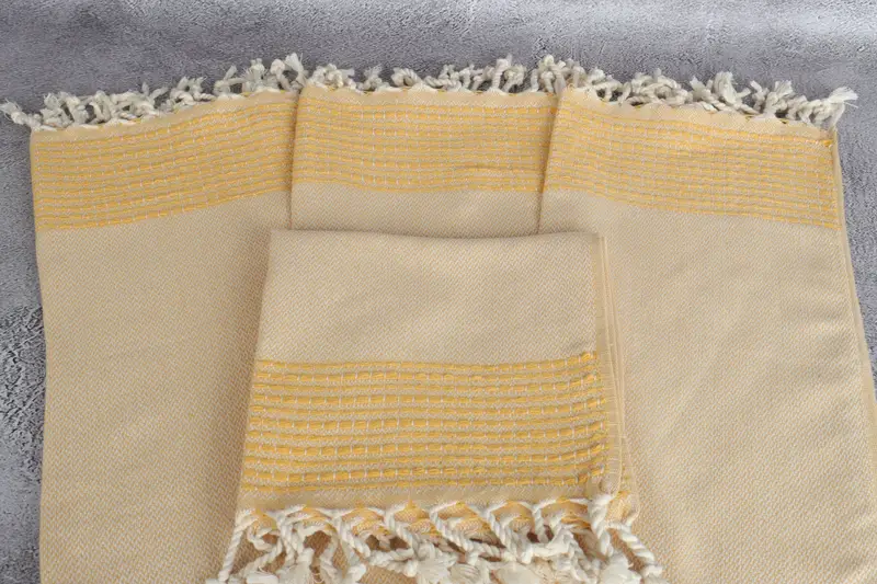 Turkish Tea Towel, 40x20 Cotton Striped Towel, Personalized Kitchen Towel, Employee Gifts, Xmas Gifts, Personalized Gifts, Guest Towel, Travel Towel - 4