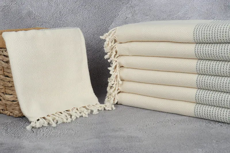 Gift For Him, 70x40 Cotton Diamond Towel, Turkish Towel Monogram, Bridesmaid Gift, Bridesmaid Favors, Peshtemal Towel USA, Peshtemal Towel - 3