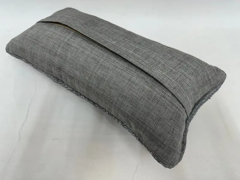 Gray Southwestern Embroidered Pillow, 10x20 Inches Throw Pillow - 7