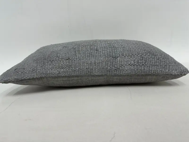 Gray Southwestern Embroidered Pillow, 10x20 Inches Throw Pillow - 5