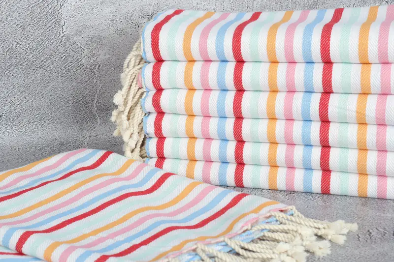 Gift Towel, Monogrammed Turkish Towel, Beach Towel Personalized, Gift For Him, 68x36 Cotton Striped Towel, Handmade Gift, Bachelorette Party Gift - 2