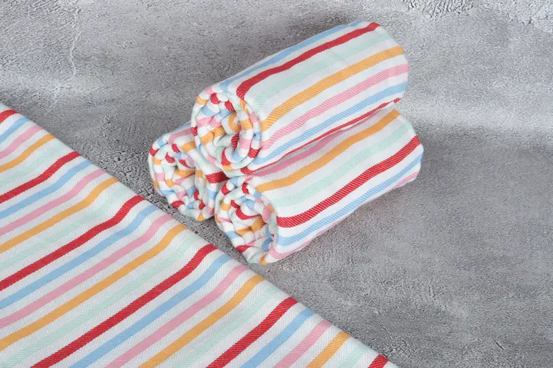 Gift Towel, Monogrammed Turkish Towel, Beach Towel Personalized, Gift For Him, 68x36 Cotton Striped Towel, Handmade Gift, Bachelorette Party Gift - 8