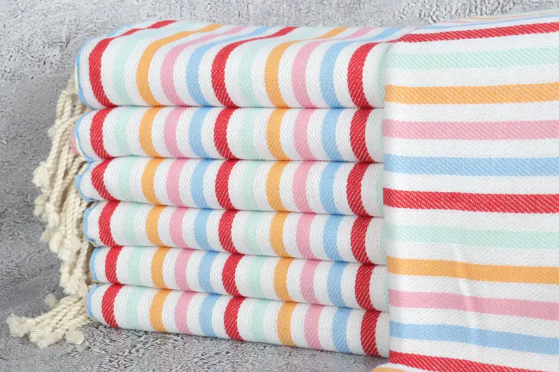 Gift Towel, Monogrammed Turkish Towel, Beach Towel Personalized, Gift For Him, 68x36 Cotton Striped Towel, Handmade Gift, Bachelorette Party Gift - 1