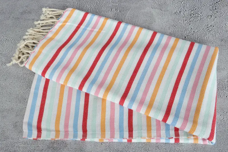Gift Towel, Monogrammed Turkish Towel, Beach Towel Personalized, Gift For Him, 68x36 Cotton Striped Towel, Handmade Gift, Bachelorette Party Gift - 6