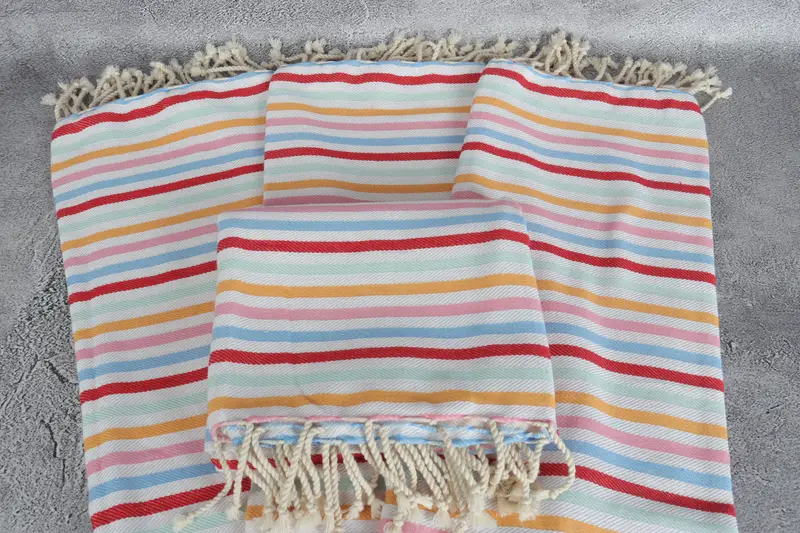 Gift Towel, Monogrammed Turkish Towel, Beach Towel Personalized, Gift For Him, 68x36 Cotton Striped Towel, Handmade Gift, Bachelorette Party Gift - 4