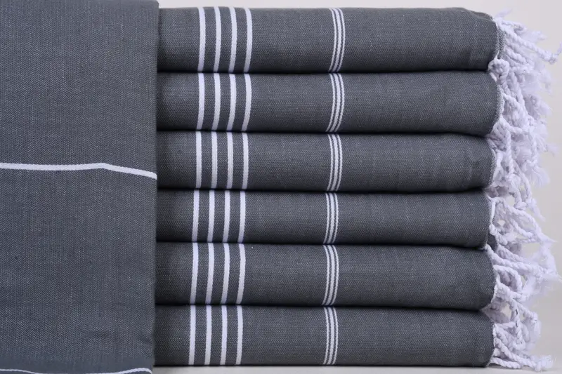 Luxury towel, Engagement Gift, Pool Towels, Thin towel, Personalized Gifts, 70x40 Cotton Striped Towel, Best spa Turkish towel for luxury home decor - 1