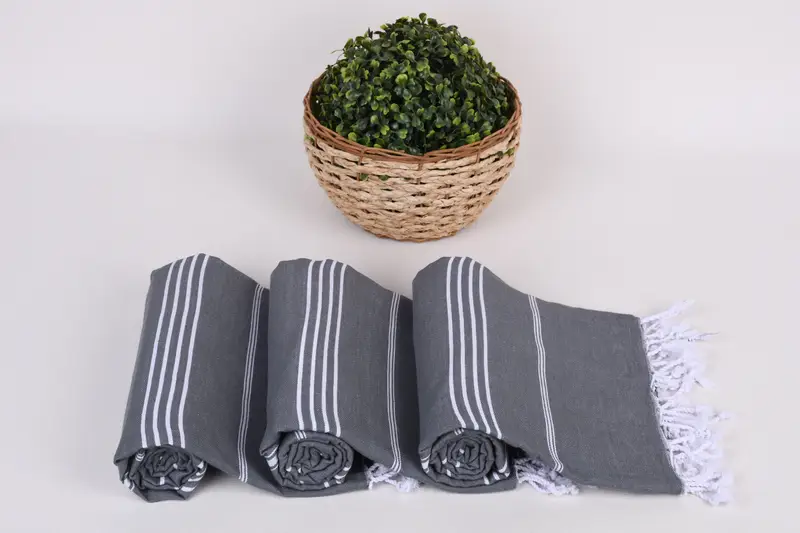 Luxury towel, Engagement Gift, Pool Towels, Thin towel, Personalized Gifts, 70x40 Cotton Striped Towel, Best spa Turkish towel for luxury home decor - 8