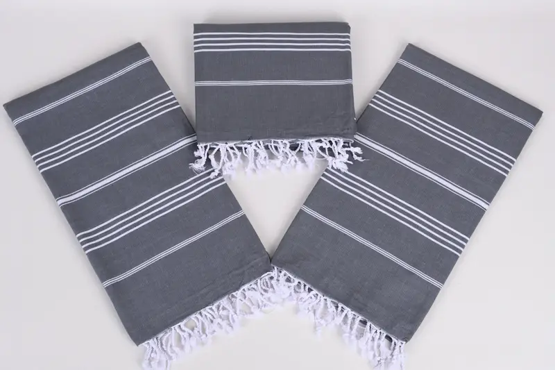 Luxury towel, Engagement Gift, Pool Towels, Thin towel, Personalized Gifts, 70x40 Cotton Striped Towel, Best spa Turkish towel for luxury home decor - 6