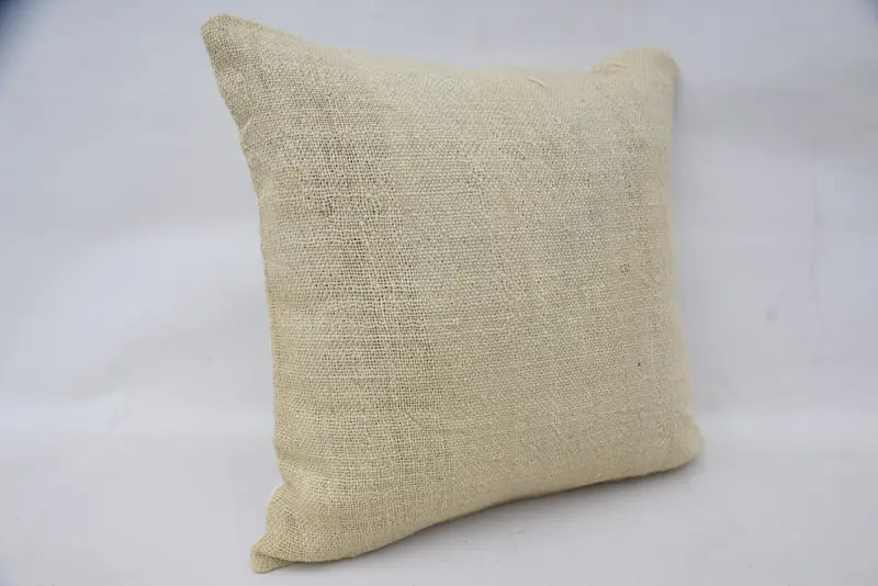 Interior Designer Pillow, Cushion Case, 16x16 Beige Pillow, Pet Pillow Sham, Neutral Pillow, Throw Kilim Pillow, Ethnical Kilim Rug Pillow - 2