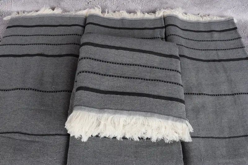 Absorbent Turkish towel, Handwoven Turkish Towel, Bachelorette Party Gifts Bridesmaids, 70x40 Cotton Striped Towel, Fouta towel, Engagement Gift - 4