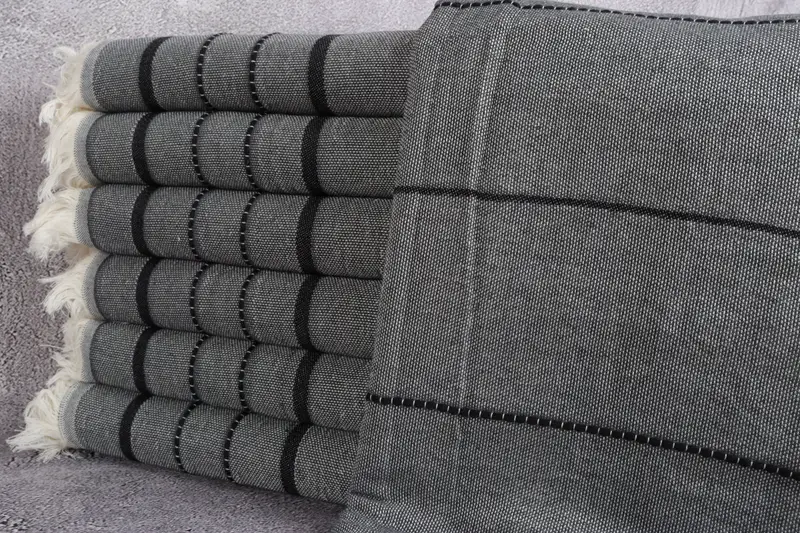 Absorbent Turkish towel, Handwoven Turkish Towel, Bachelorette Party Gifts Bridesmaids, 70x40 Cotton Striped Towel, Fouta towel, Engagement Gift - 1
