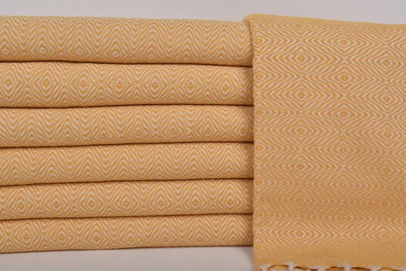 Organic Towel, Decorative Towel, 70x40 Cotton Zigzag Diamond Towel, Bachelor Gift, Custom Towel, Bachelorette Party Gift, Personalized Turkish Towel - 1