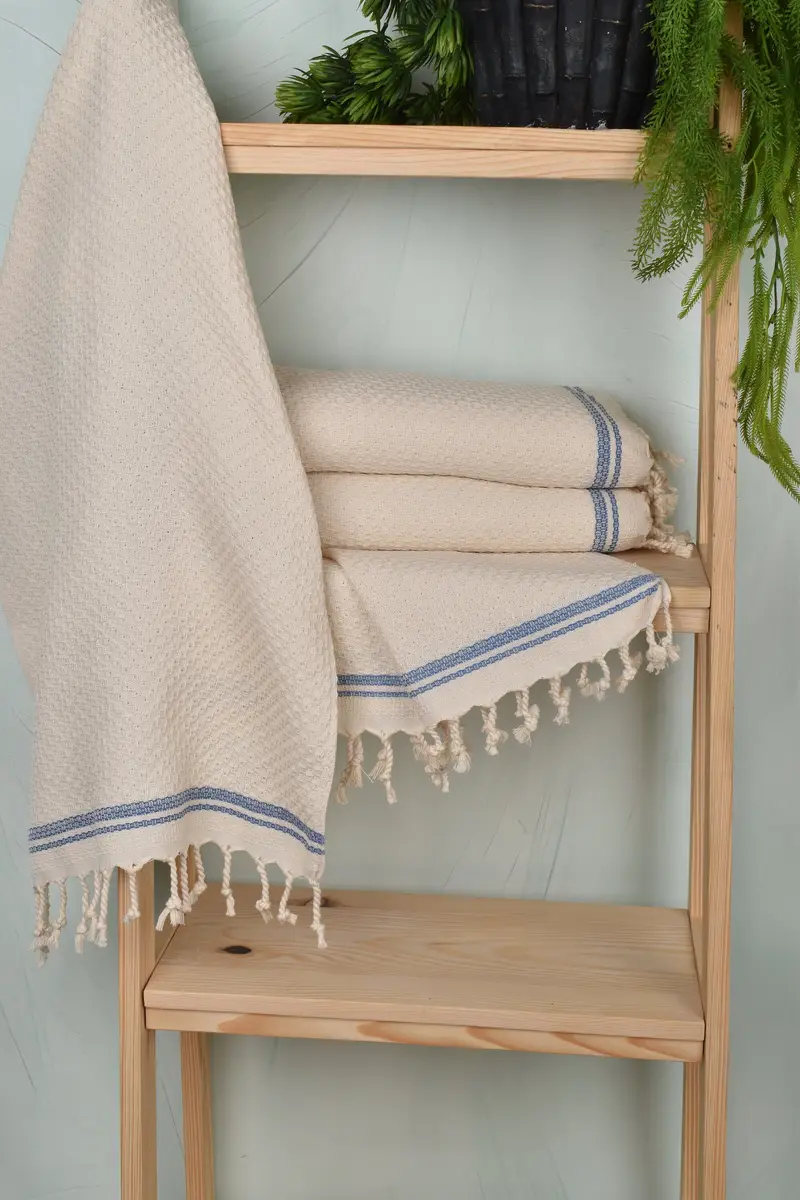 Personalized Hand Towel, Turkish Hand Towel, Bathroom Towels, Spa Towel, Bridesmaid Towel, Mother Of The Groom Gift, 38x18 Cotton Striped Towel - 6