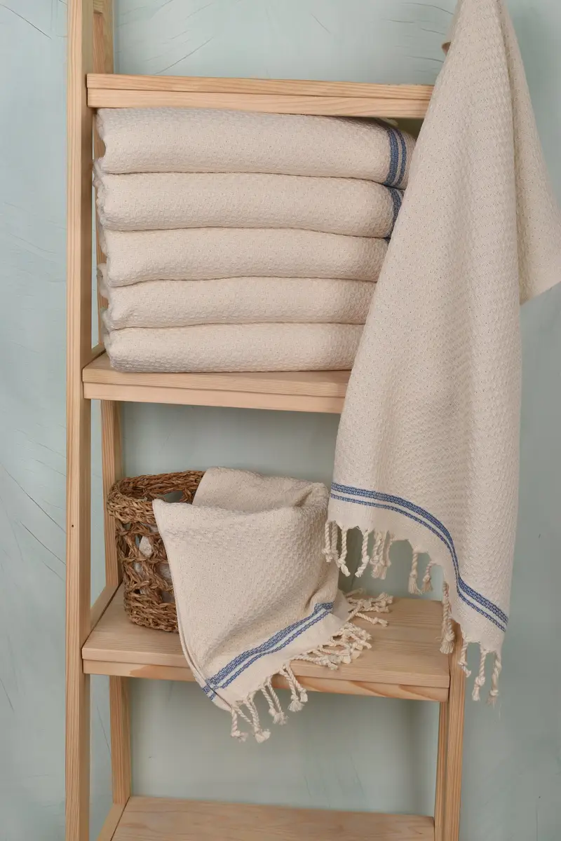 Personalized Hand Towel, Turkish Hand Towel, Bathroom Towels, Spa Towel, Bridesmaid Towel, Mother Of The Groom Gift, 38x18 Cotton Striped Towel - 3