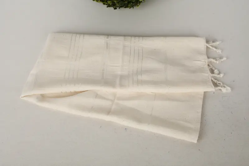 Turkish Tea Towel, Valentines Gift, Bridesmaid Gift, 32x18 Cotton Striped Fringeless Towel, Small Bath Towels, Kitchen Towel, Beach Wedding Favor - 6