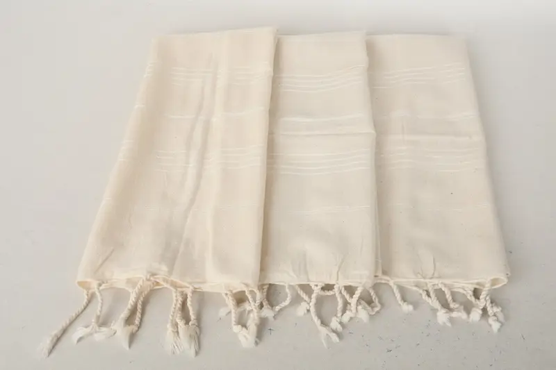 Turkish Tea Towel, Valentines Gift, Bridesmaid Gift, 32x18 Cotton Striped Fringeless Towel, Small Bath Towels, Kitchen Towel, Beach Wedding Favor - 8