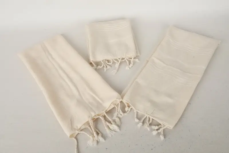 Turkish Tea Towel, Valentines Gift, Bridesmaid Gift, 32x18 Cotton Striped Fringeless Towel, Small Bath Towels, Kitchen Towel, Beach Wedding Favor - 5