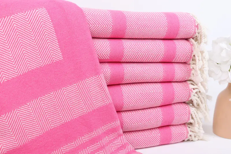 Gift For Her, Thin towel, Spa Towel, Boyfriend Christmas Gift, Absorbent towel, 68x38 Cotton Chevron Towel, Cancun Bachelorette Party Gift Ideas - 1