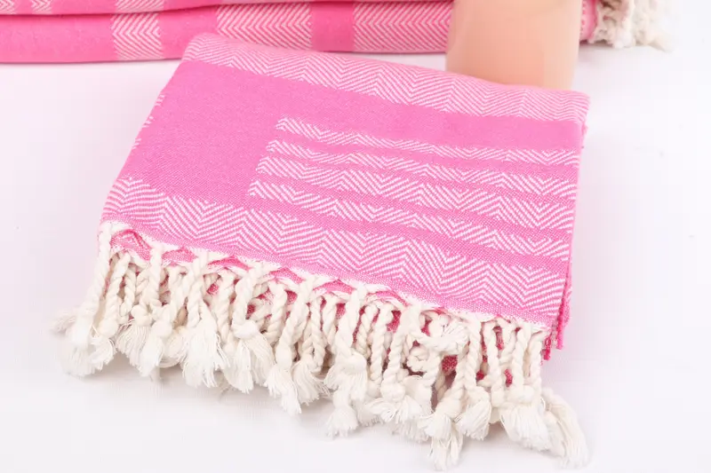 Gift For Her, Thin towel, Spa Towel, Boyfriend Christmas Gift, Absorbent towel, 68x38 Cotton Chevron Towel, Cancun Bachelorette Party Gift Ideas - 5