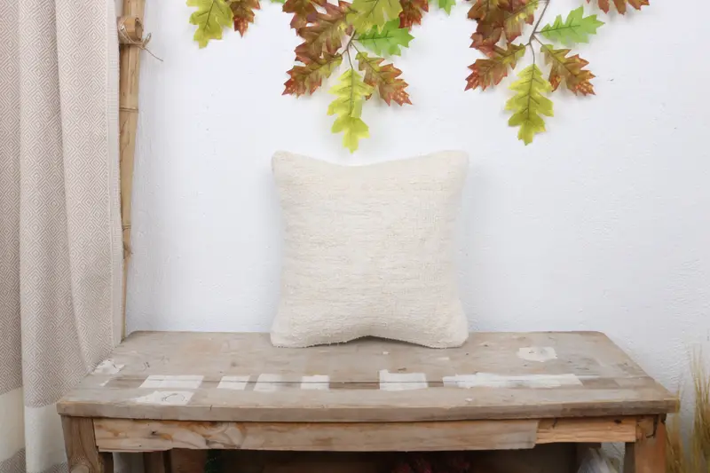 Antique Pillows, Wholesale Cushion Case, Pillow for Sofa, Pillow Case, Decorative Throw Pillow, Interior Designer Pillow, 12x12 White Pillow Sham - 1