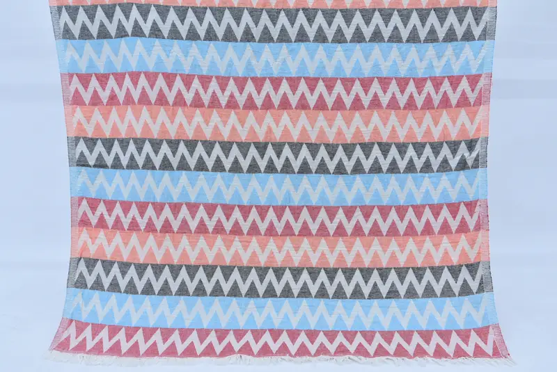 Personalized Bridesmaid Gift, Bachelor Party Favors, Customized Turkish Towel, Organic towel, 70x40 Cotton Zigzag Design Towel, Housewarming Gift - 1