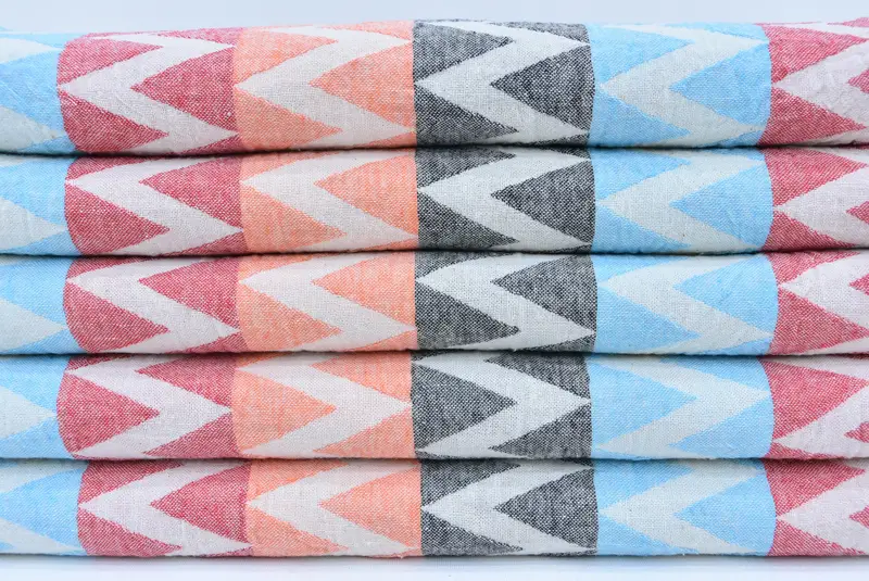 Personalized Bridesmaid Gift, Bachelor Party Favors, Customized Turkish Towel, Organic towel, 70x40 Cotton Zigzag Design Towel, Housewarming Gift - 3