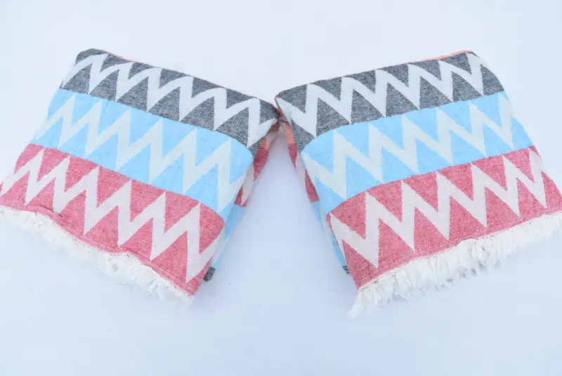 Personalized Bridesmaid Gift, Bachelor Party Favors, Customized Turkish Towel, Organic towel, 70x40 Cotton Zigzag Design Towel, Housewarming Gift - 5