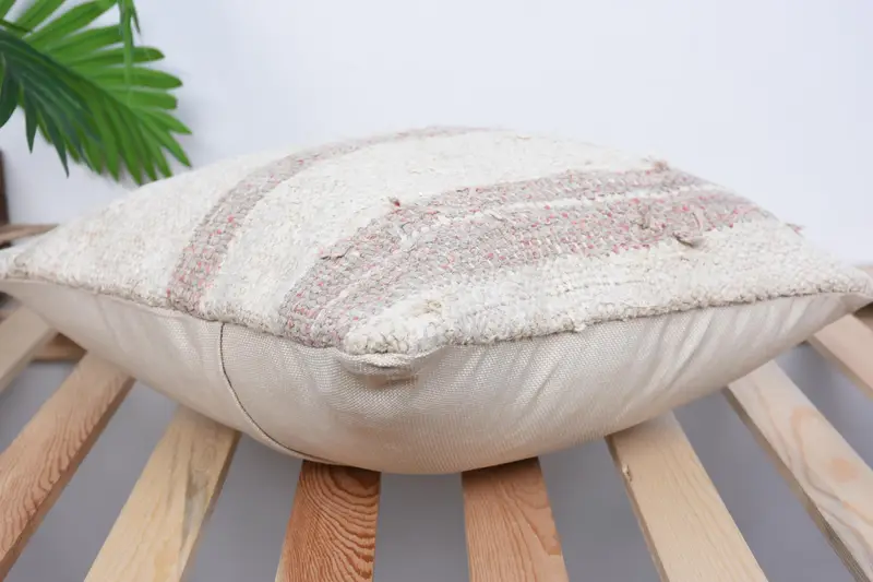 Cushion Cover, Gift Pillow, Bright Pillow Sham, Outdoor Patio Cushion, Interior Designer Pillow, Kilim Pillow Cover, 16x16 White Cushion - 6
