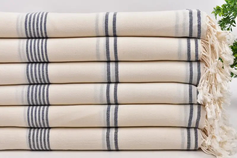 Personalize Gift, Bachelorette Party Gifts Bridesmaids, 80x36 Cotton Striped Towel, Bridesmaid Gifts, Cotton towel, Scarf Towel, Wedding Towel - 3