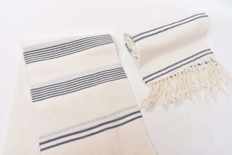 Personalize Gift, Bachelorette Party Gifts Bridesmaids, 80x36 Cotton Striped Towel, Bridesmaid Gifts, Cotton towel, Scarf Towel, Wedding Towel - 7