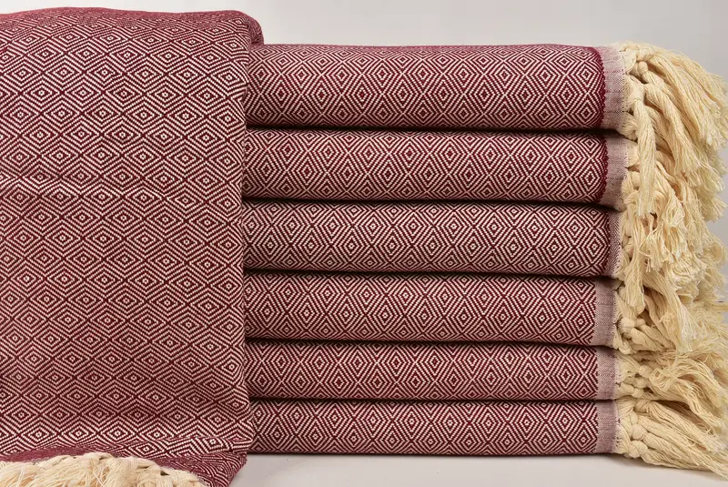Christmas Tablecloth, Housewarming Gift, Personalized Gifts, Bedspread, 96x80 Cotton Diamond Towel, Decorative Bedspread, Birthday Gift - 1