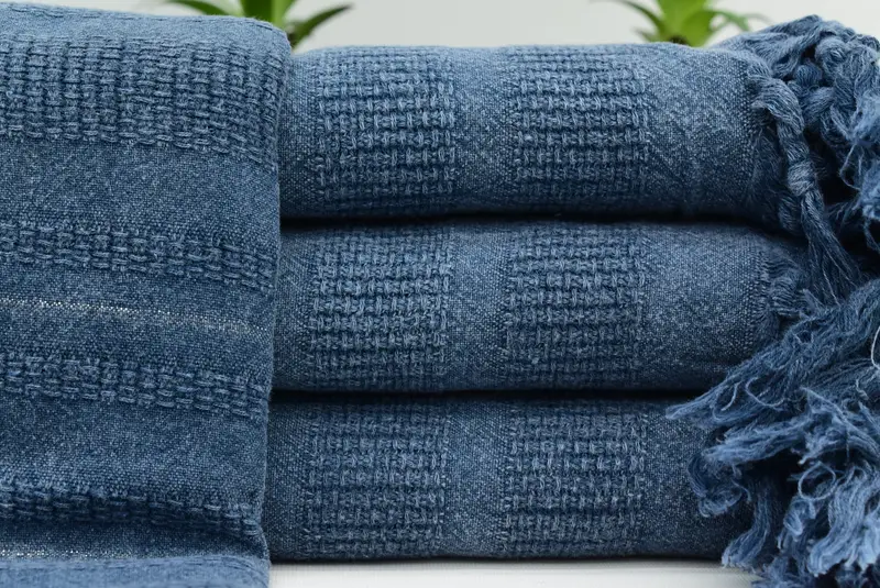 Bridesmaid Gift Towel, Best Beach Towel, Bathroom Towel, Turkish Bath Towel USA, 68x36 Cotton Stonewashed Striped Towel, Lightweight Turkish towel - 1