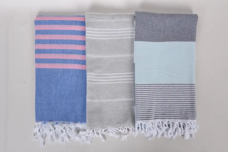 Handmade Gift, Turkish beach towel, Embroidered Towel, Turkish Towel Set, Absorbent Turkish towel, 70x40 Cotton Set of 8 Towel, Turkish Towel Bulk - 7