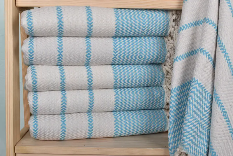 Bride Gift, Sand-resistant towel, 80x40 Cotton Diamond Towel, Friends Beach Towel, Lightweight Turkish towel, Personalized Turkish Towel - 2