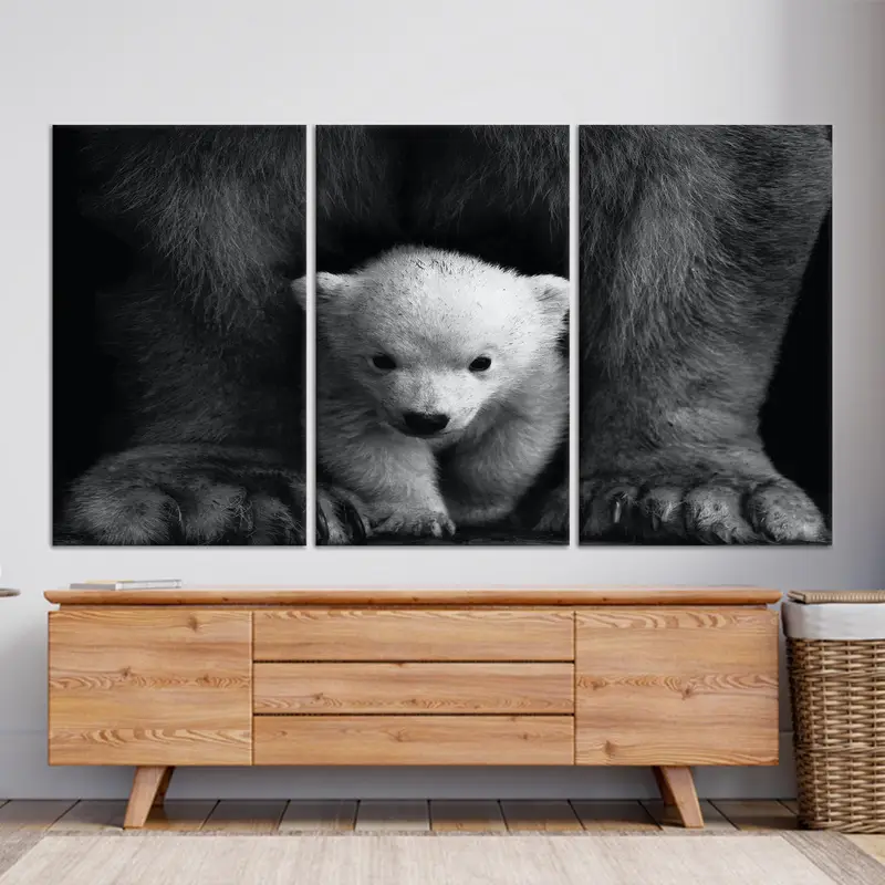 Zarif Kutup Ayısı Kanvas: Vahşi Doğa Hayvan Fotoğrafçılığı Sanatı