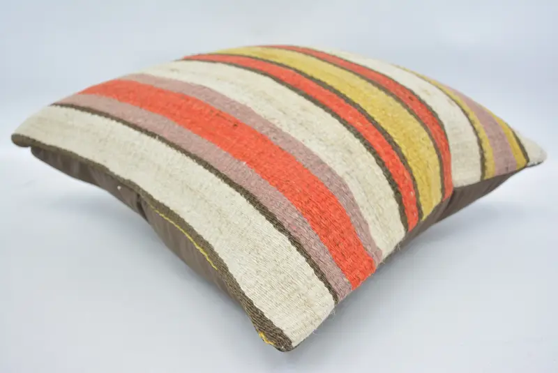 16x16 Beige Cushion Cover, Cushion Case, Sofa Bolster Cushion Cover, Interior Designer Pillow, Kilim Pillow, Christmas Pillow Sham, Vintage Pillow - 6
